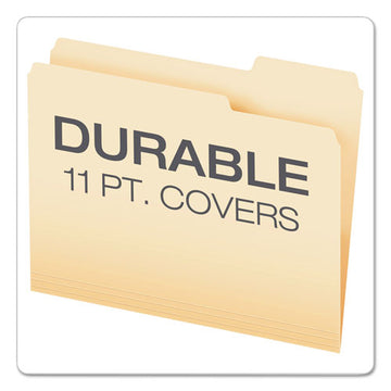 Pendaflex® Cutless File Folders, 1-3-cut Tabs, Letter Size, Manila, 100-box freeshipping - TVN Wholesale